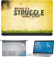 FineArts Writing Is A Struggle 4 in 1 Laptop Skin Pack with Screen Guard, Key Protector and Palmrest Skin Combo Set(Multicolor)   Laptop Accessories  (FineArts)