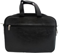 tarana leather art 17 inch Laptop Messenger Bag(Black)   Laptop Accessories  (tarana leather art)