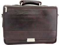 tarana leather art 17 inch Laptop Messenger Bag(Brown)   Laptop Accessories  (tarana leather art)