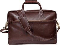 Leather World 15.6 inch Laptop Messenger Bag(Brown)   Laptop Accessories  (Leather World)