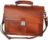 View Leather Bags & More... 15 inch Laptop Messenger Bag(Tan) Laptop Accessories Price Online(Leather Bags & More...)