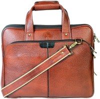 View JL Collections 15 inch Laptop Messenger Bag(Tan) Laptop Accessories Price Online(JL Collections)