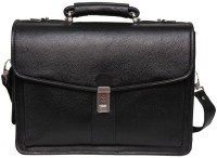 View Leather Bags & More... 17 inch Laptop Messenger Bag(Black) Laptop Accessories Price Online(Leather Bags & More...)
