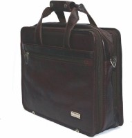 Leather Bags & More... 17 inch Expandable Laptop Messenger Bag(Brown)   Laptop Accessories  (Leather Bags & More...)
