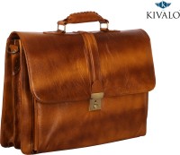 View Kivalo 18 inch Laptop Messenger Bag(Tan) Laptop Accessories Price Online(Kivalo)