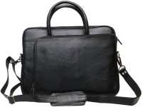 Leather Bags & More... 15.6 inch Laptop Messenger Bag(Black)   Laptop Accessories  (Leather Bags & More...)