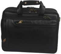 View Leather Bags & More... 16 inch Expandable Laptop Messenger Bag(Black) Laptop Accessories Price Online(Leather Bags & More...)