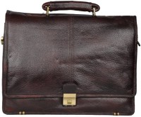 Leather Bags & More... 16 inch Laptop Messenger Bag(Brown)   Laptop Accessories  (Leather Bags & More...)