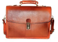 View Leather Bags & More... 17 inch Laptop Messenger Bag(Tan) Laptop Accessories Price Online(Leather Bags & More...)