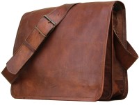 CRAFAT 15 inch Laptop Messenger Bag(Brown)   Laptop Accessories  (CRAFAT)
