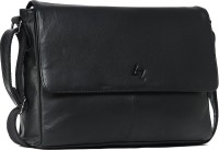 Leather Zentrum 15 inch Laptop Messenger Bag(Black)   Laptop Accessories  (Leather Zentrum)
