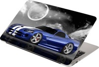 View Anweshas Blue Car Moon Vinyl Laptop Decal 15.6 Laptop Accessories Price Online(Anweshas)