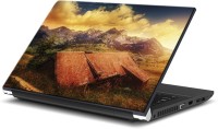 ezyPRNT Landscape behind the Mountains City (15 to 15.6 inch) Vinyl Laptop Decal 15   Laptop Accessories  (ezyPRNT)