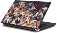 ezyPRNT Base Ball Abstract Players Sports (15 to 15.6 inch) Vinyl Laptop Decal 15   Laptop Accessories  (ezyPRNT)