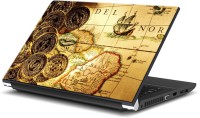 ezyPRNT Travel and Tourism Treasure Map (15 to 15.6 inch) Vinyl Laptop Decal 15   Laptop Accessories  (ezyPRNT)