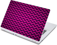 ezyPRNT Pink and Black Zig-Zag Pattern (13 to 13.9 inch) Vinyl Laptop Decal 13   Laptop Accessories  (ezyPRNT)