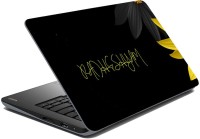 meSleep Black Flowers for Radheshyam Vinyl Laptop Decal 15.6   Laptop Accessories  (meSleep)