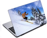 ezyPRNT Snow Skiing Adventure Sports Nature (14 to 14.9 inch) Vinyl Laptop Decal 14   Laptop Accessories  (ezyPRNT)
