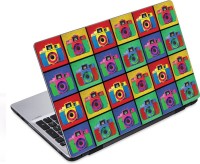 ezyPRNT Colorful Camera Pop Art Collage (14 to 14.9 inch) Vinyl Laptop Decal 14   Laptop Accessories  (ezyPRNT)