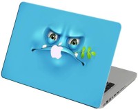Theskinmantra Sad Blue Face Vinyl Laptop Decal 13   Laptop Accessories  (Theskinmantra)