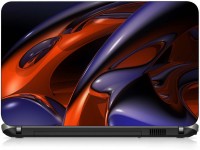 VI Collections RED & BLUE COLOR MIXING pvc Laptop Decal 15.6   Laptop Accessories  (VI Collections)