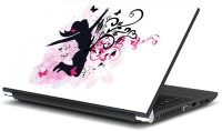 ezyPRNT Girl Listening and Dancing Music G (15 to 15.6 inch) Vinyl Laptop Decal 15   Laptop Accessories  (ezyPRNT)