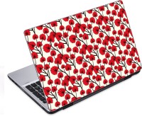 ezyPRNT Abstract Red Leaves Floral Pattern (14 to 14.9 inch) Vinyl Laptop Decal 14   Laptop Accessories  (ezyPRNT)