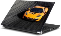 ezyPRNT Yellow Motor Car Racing Sports (15 to 15.6 inch) Vinyl Laptop Decal 15   Laptop Accessories  (ezyPRNT)