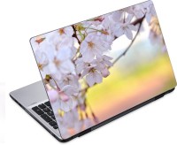 ezyPRNT White Flower Bunch (14 to 14.9 inch) Vinyl Laptop Decal 14   Laptop Accessories  (ezyPRNT)