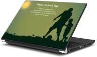 ezyPRNT Happy Father's Day Motivation Quote (15 to 15.6 inch) Vinyl Laptop Decal 15   Laptop Accessories  (ezyPRNT)