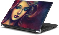 Rangeele Inkers Beautiful Girl Painting Vinyl Laptop Decal 15.6   Laptop Accessories  (Rangeele Inkers)