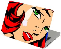 Swagsutra Swagsutra Girl With a Green Eyes Laptop Skin/Decal For MacBook Air 13 Vinyl Laptop Decal 13   Laptop Accessories  (Swagsutra)
