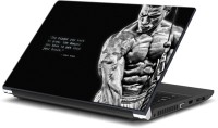 ezyPRNT Workout Motivational Quote Body Builder (15 to 15.6 inch) Vinyl Laptop Decal 15   Laptop Accessories  (ezyPRNT)