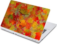 ezyPRNT Colorful Leaves with Dewdrops Pattern (13 to 13.9 inch) Vinyl Laptop Decal 13   Laptop Accessories  (ezyPRNT)