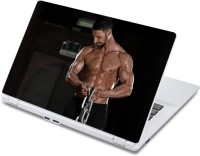 ezyPRNT Working out with Large Chain Body Building (13 to 13.9 inch) Vinyl Laptop Decal 13   Laptop Accessories  (ezyPRNT)
