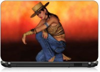 View VI Collections COW GIRL WITH HAT pvc Laptop Decal 15.6 Laptop Accessories Price Online(VI Collections)