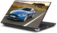 ezyPRNT Blue Car with Alloy Wheels (13 to 13.9 inch) Vinyl Laptop Decal 13   Laptop Accessories  (ezyPRNT)