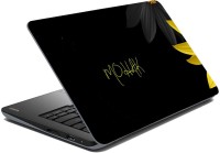 meSleep Black Flowers for Mohak Vinyl Laptop Decal 15.6   Laptop Accessories  (meSleep)