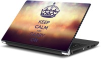 ezyPRNT Keep Calm and Carry On 2 (14 to 14.9 inch) Vinyl Laptop Decal 14   Laptop Accessories  (ezyPRNT)