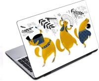 ezyPRNT Cartoon Squirrel's Dance (14 to 14.9 inch) Vinyl Laptop Decal 14   Laptop Accessories  (ezyPRNT)