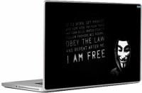 Swagsutra I Am Free Laptop Skin/Decal For 15.6 Inch Laptop Vinyl Laptop Decal 15   Laptop Accessories  (Swagsutra)