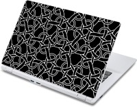 ezyPRNT Black and White Knots Pattern (13 to 13.9 inch) Vinyl Laptop Decal 13   Laptop Accessories  (ezyPRNT)