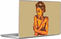 Swagsutra Artistic Girl Laptop Skin/Decal For 15.6 Inch Laptop Vinyl Laptop Decal 15   Laptop Accessories  (Swagsutra)