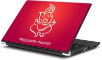 ezyPRNT Ganesh Chaturthi (15 to 15.6 inch) Vinyl Laptop Decal 15   Laptop Accessories  (ezyPRNT)