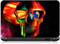 VI Collections GOLDEN SKULL AND PLANETS PRINTED VINYL Laptop Decal 15.6   Laptop Accessories  (VI Collections)