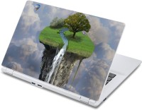 ezyPRNT Green Field And Hot Air Balloon (13 to 13.9 inch) Vinyl Laptop Decal 13   Laptop Accessories  (ezyPRNT)