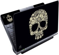 FineArts Floral Skull Full Panel Vinyl Laptop Decal 15.6   Laptop Accessories  (FineArts)