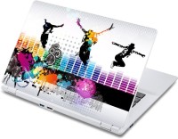 ezyPRNT Disco Dance and Music K (13 to 13.9 inch) Vinyl Laptop Decal 13   Laptop Accessories  (ezyPRNT)