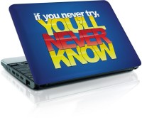 ezyPRNT Try and learn (14 inch) Vinyl Laptop Decal 14   Laptop Accessories  (ezyPRNT)