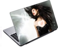 ezyPRNT Girl Listening and Dancing Music Q (14 to 14.9 inch) Vinyl Laptop Decal 14   Laptop Accessories  (ezyPRNT)